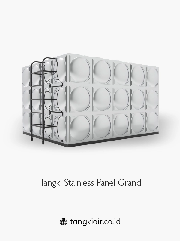 1. Tangki Air Kotak Panel Stainless Grand