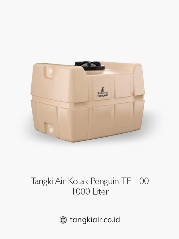 3. Tangki Air Kotak Penguin TE-100 Kapasitas 1000 Liter