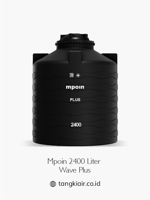 7. Tangki Air Merk Mpoin 2400 Liter Wave Plus