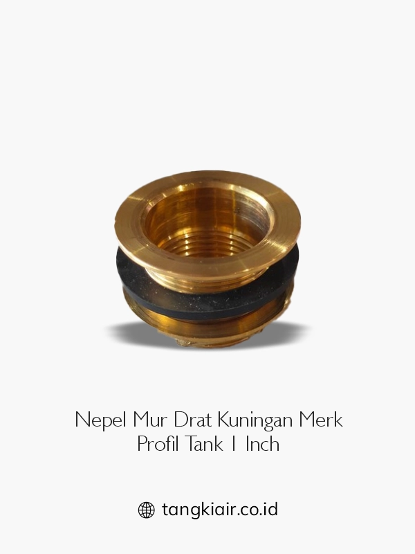 6. Nepel Mur Drat Kuningan Merk Profil Tank 1 Inch