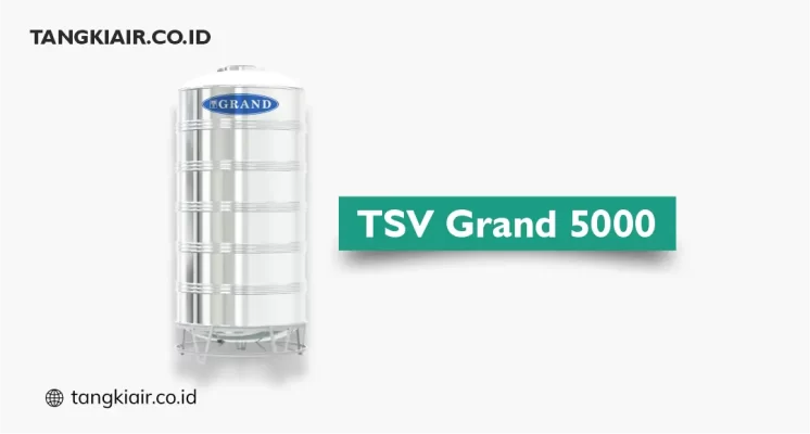Tangki Air Stainless Vertikal Grand 5000 Liter