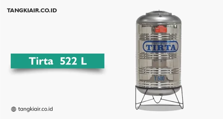 Tangki Stainless Tirta  550 Liter