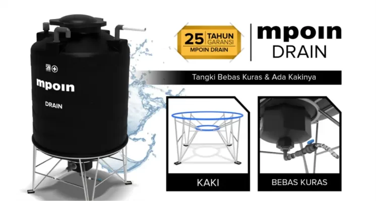Tangki Air Mpoin Bebas Kuras
