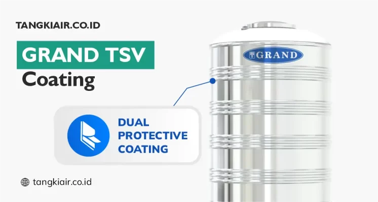 Tangki Air Stainless Coating Merk Grand