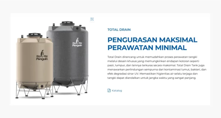 Tangki Penguin Total Drain