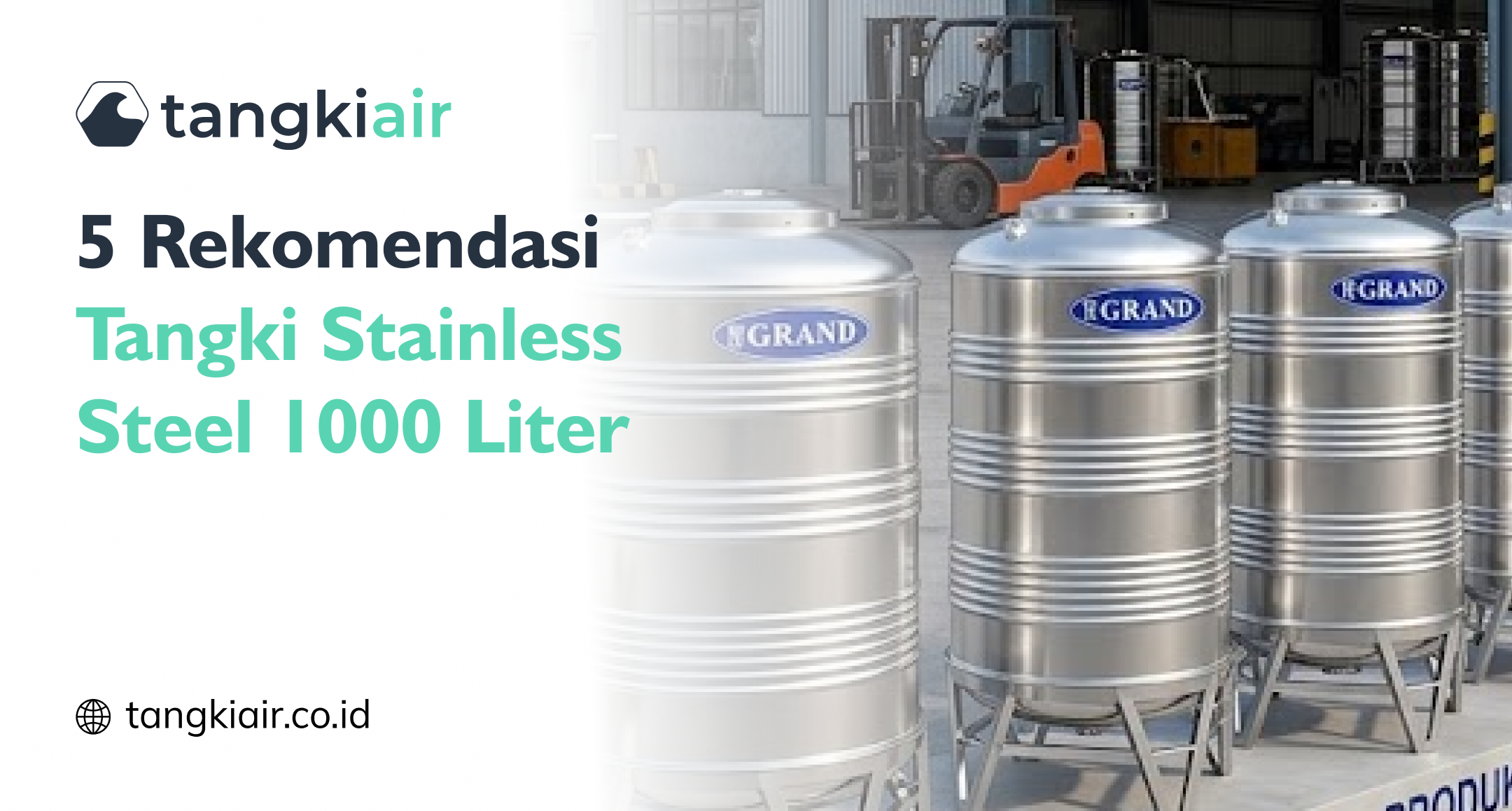 5 Rekomendasi Tangki Stainless Steel 1000 Liter
