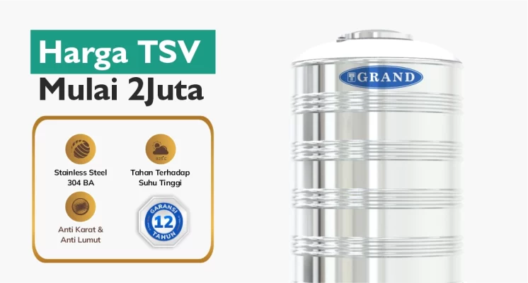Harga Tangki Air Stainless Vertikal Mulai Dari 2 Jutaan