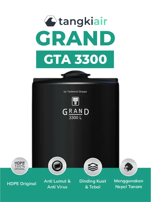 1. Tangki Air Atas Grand 3300 Liter