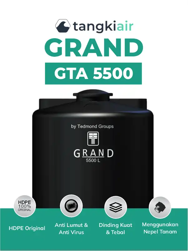 2. Tangki Air Atas Grand 5500 Liter