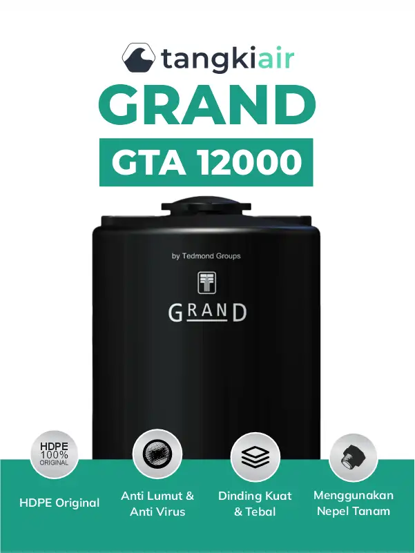 3. Tangki Air Atas Grand 12000 Liter