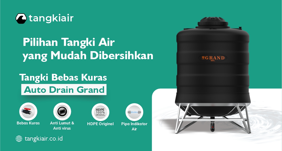 Pilihan Tangki Air yang Mudah Dibersihkan