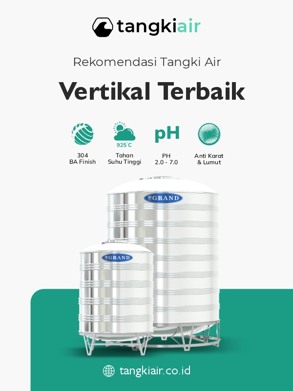 Rekomendasi Tangki Air Vertikal Terbaik