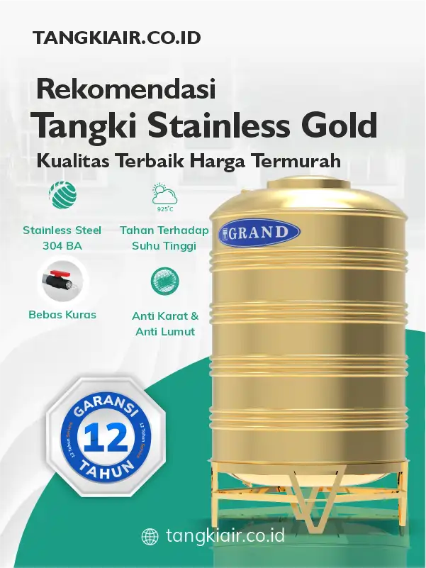 Rekomendasi Tangki Stainless Gold Kualitas Terbaik Harga Termurah