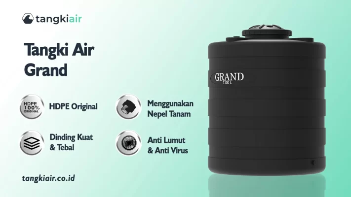 Tangki Air Grand, Solusi Tangki Air Bersih Berkualitas
