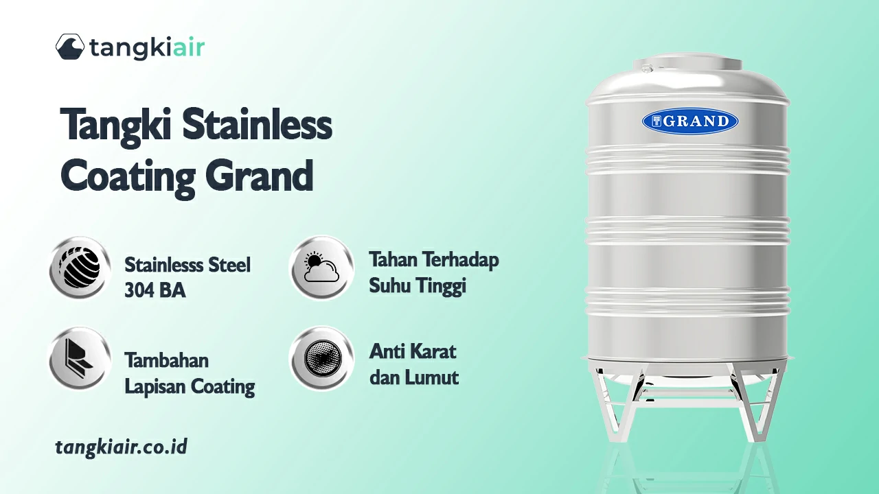 Pakai Tangki Stainless Coating Grand untuk Perlindungan Maksimal