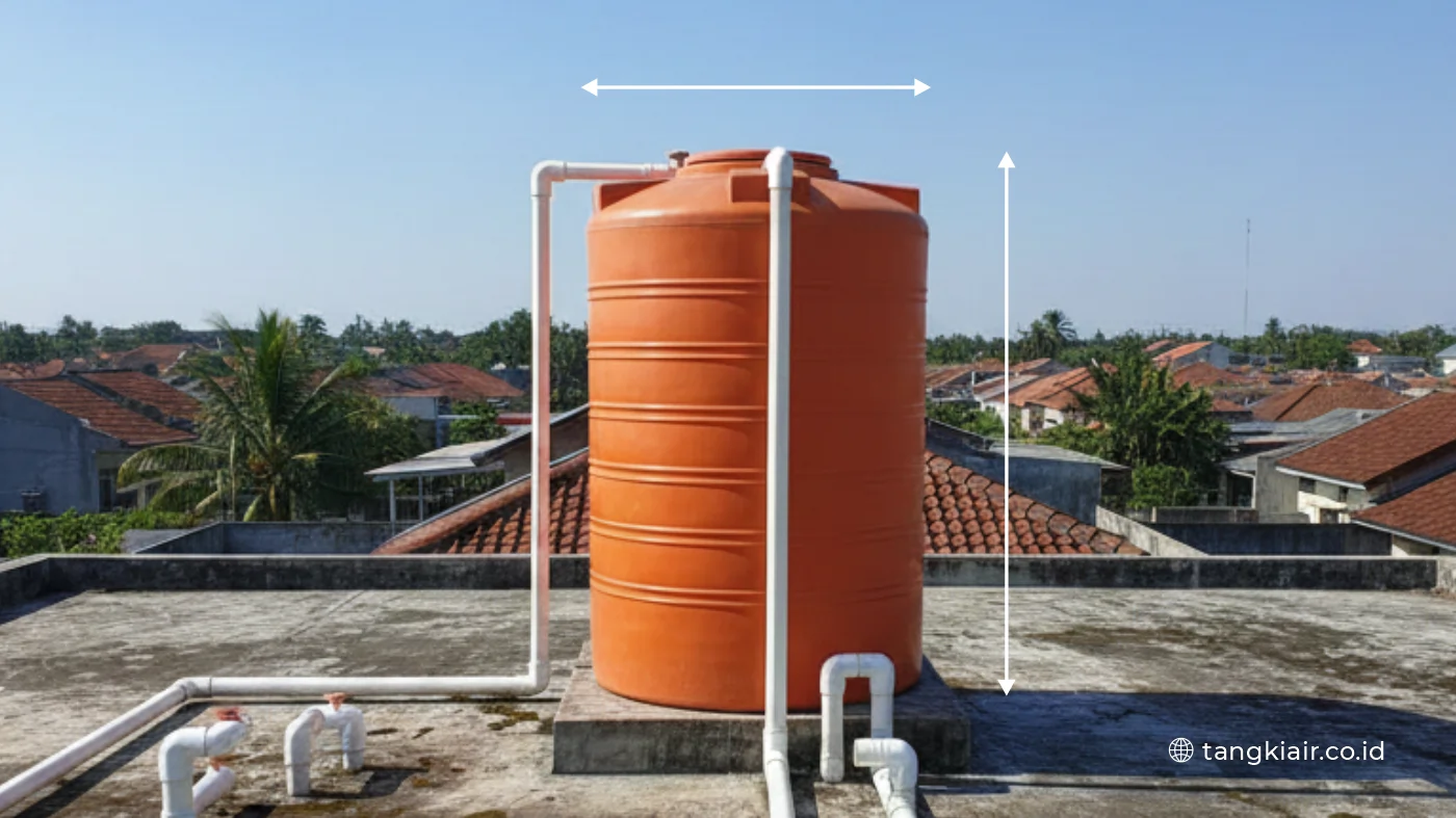Daftar Ukuran Tangki Air