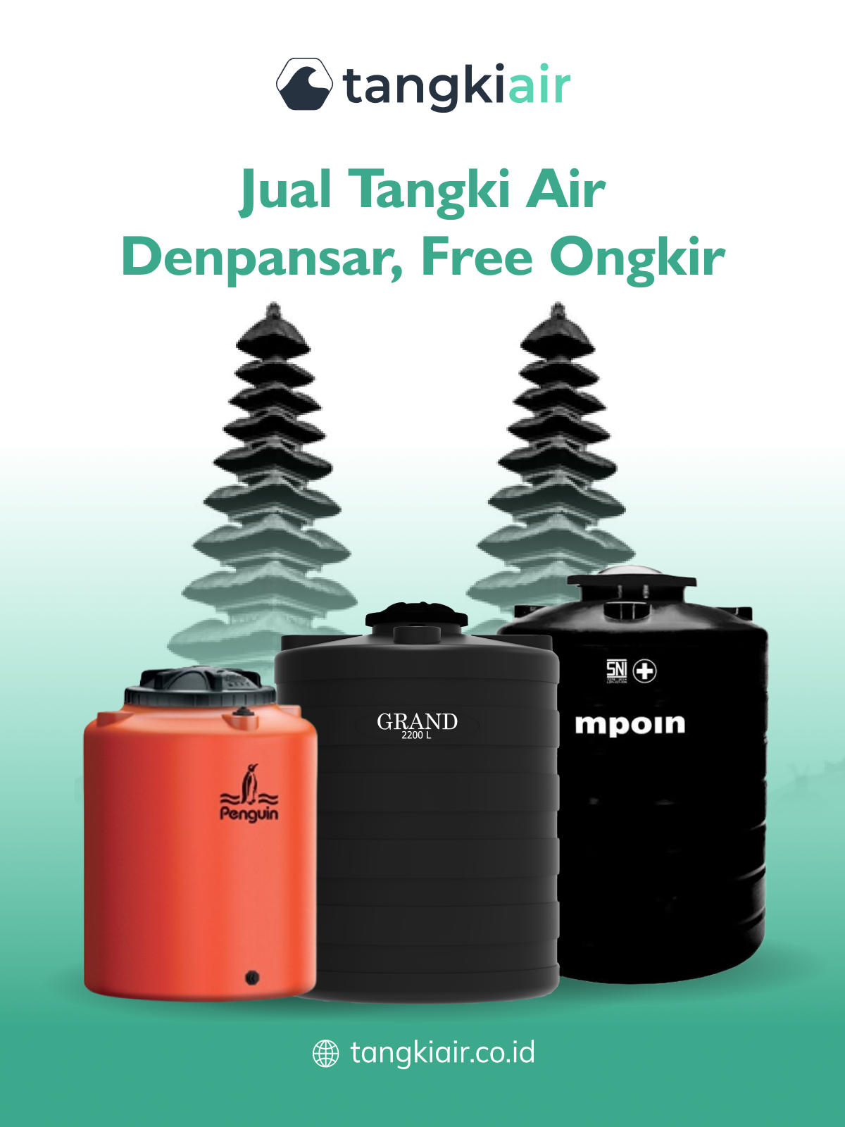 Jual Tangki Air Denpasar Terbaik Harga Terjangkau dan Free Ongkir