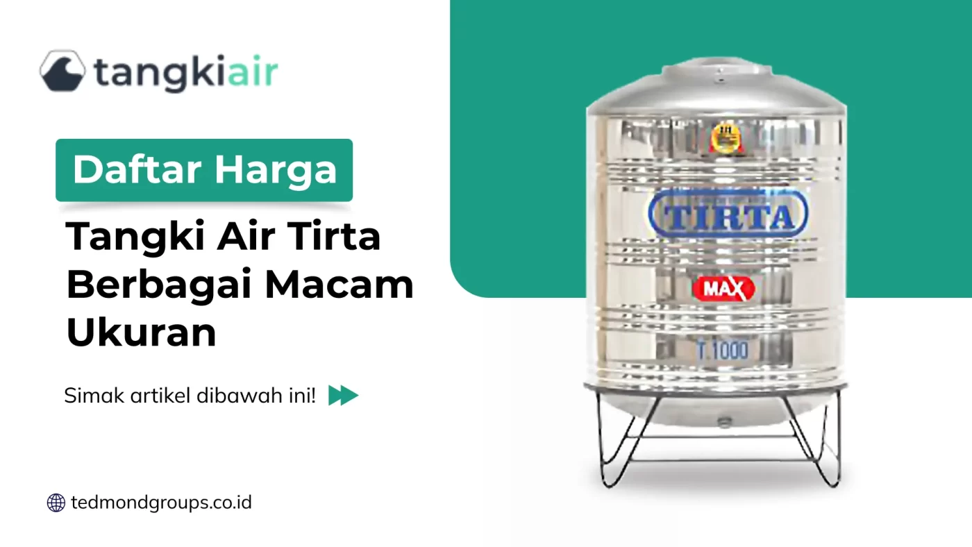 Daftar Harga Tangki Air Tirta Berbagai Macam Ukuran