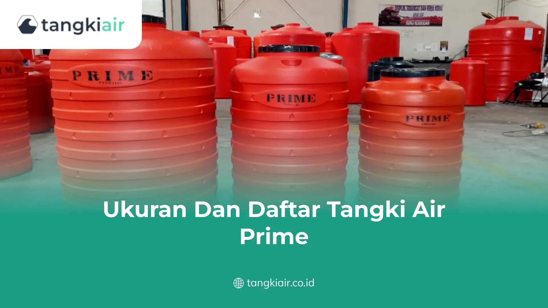 Ukuran dan Daftar Tangki Air Prime