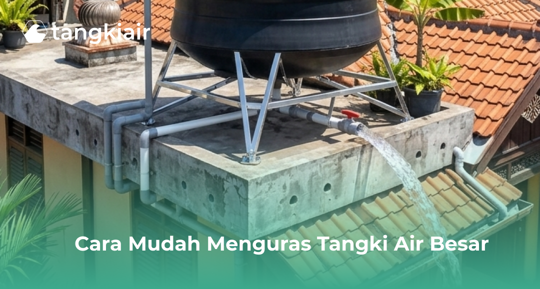 Cara Mudah Menguras Tangki Air Besar
