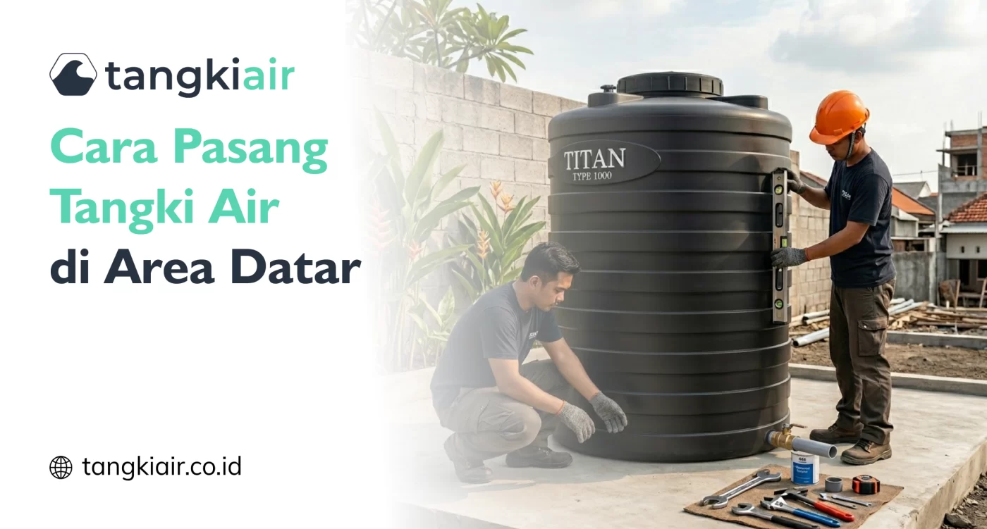 Cara Pasang Tangki Air di Area Datar