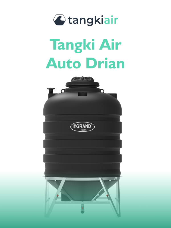 Tangki Air Auto Drain Untuk Mencegah Endapan Lumpur
