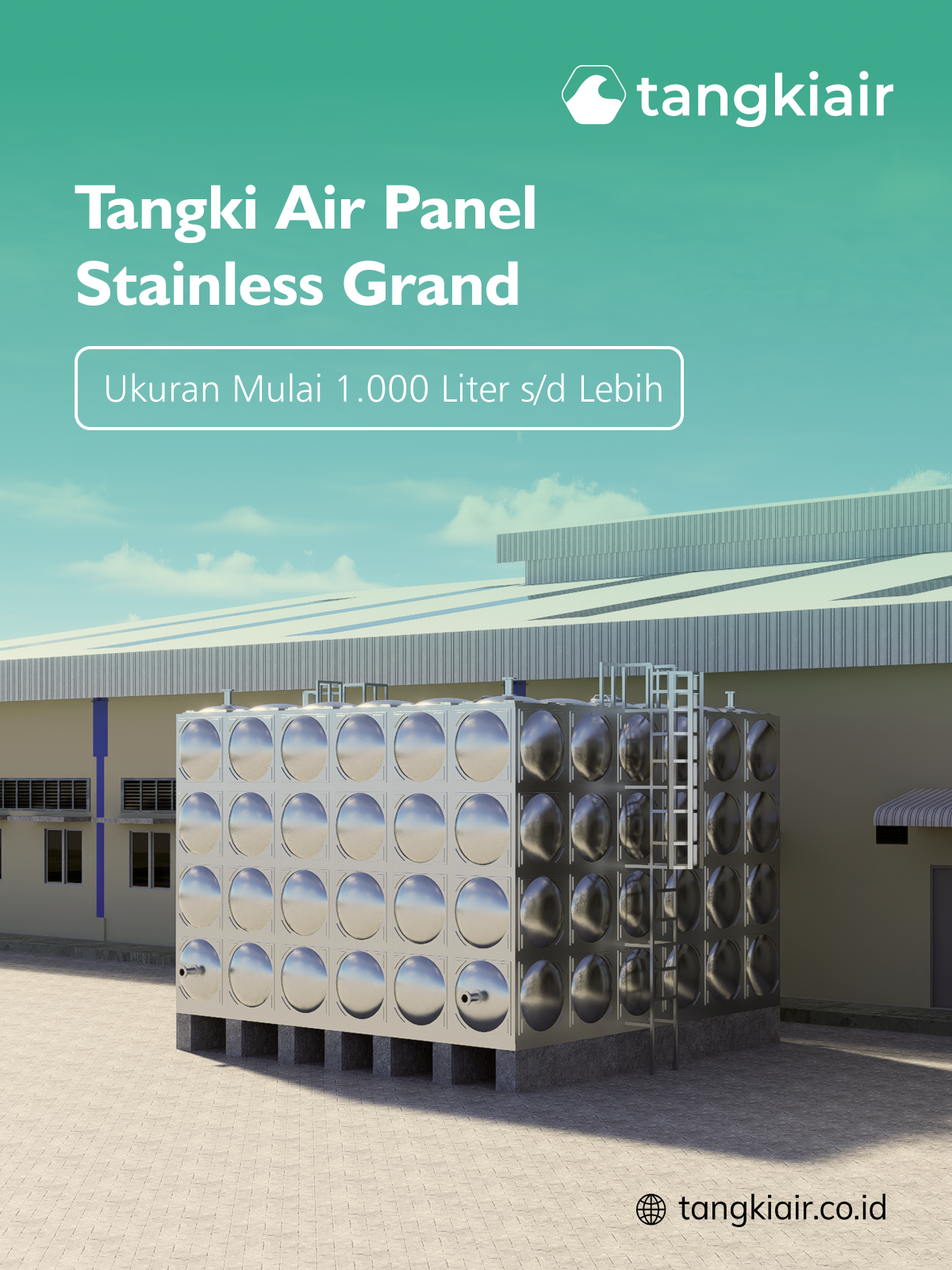 Tangki Air Panel Stainless Grand
