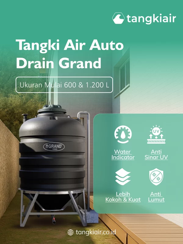 Tangki Air Auto Drain, Solusi untuk Penyimpanan Air Bersih