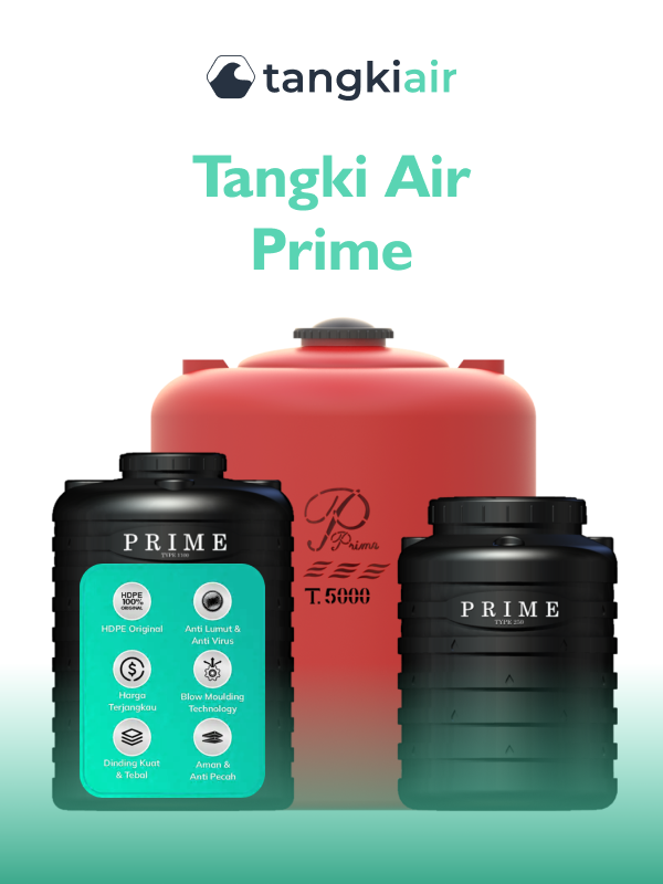 Tangki Air Prime untuk Tekanan Air yang Lebih Optimal