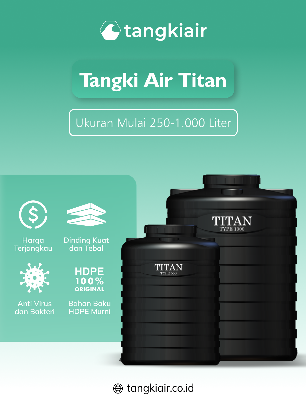 Tangki Air Titan, Pilihan Tepat untuk Penyimpanan Air