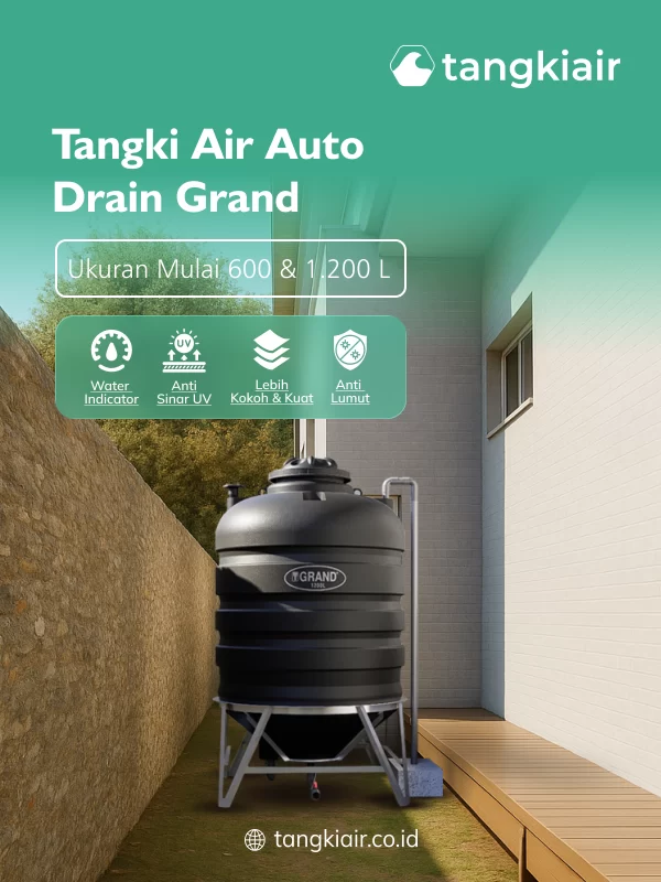 Tangki Air Auto Drain, Solusi Praktis Menjaga Kebersihan Air
