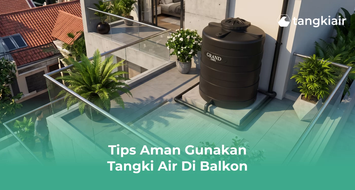 Tips Aman Gunakan Tangki Air di Balkon