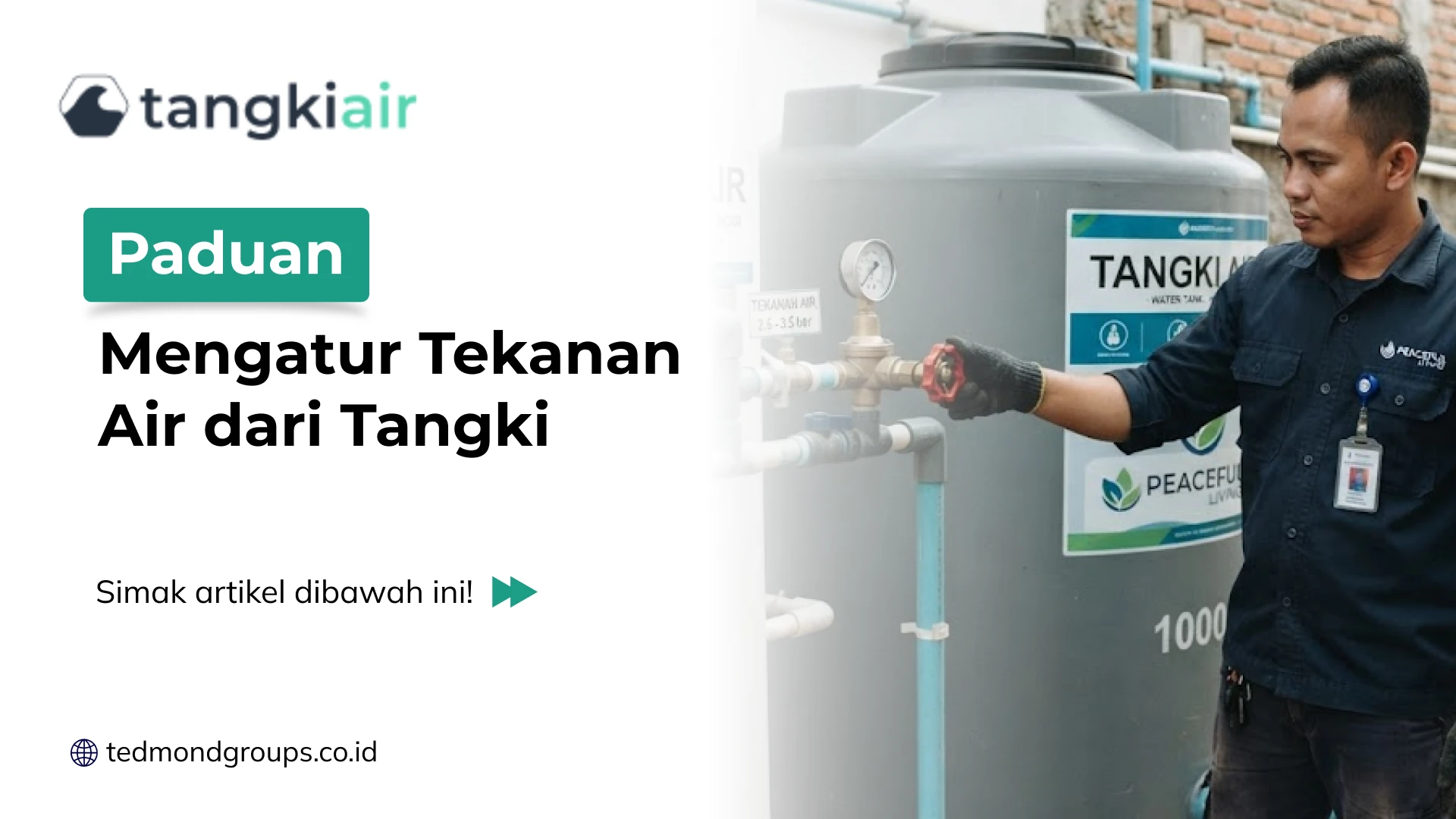 Panduan Mengatur Tekanan Air dari Tangki