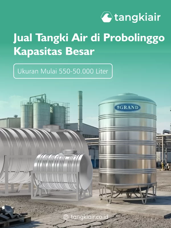 Jual Tangki Air di Probolinggo Kapasitas Besar