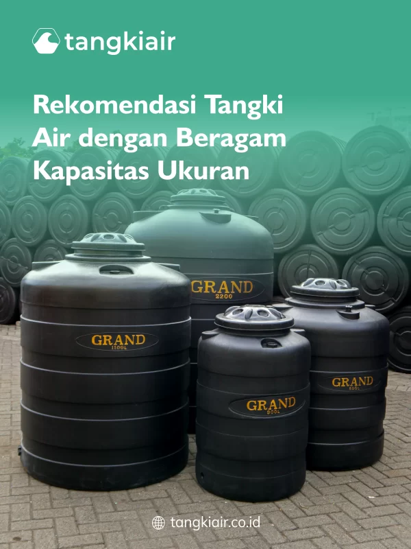 Rekomendasi Tangki Air dengan Beragam Kapasitas Ukuran