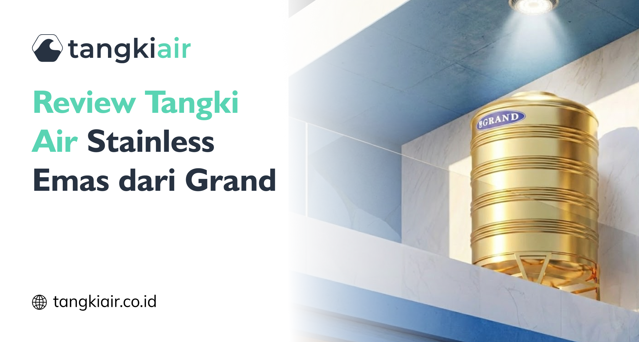 Tangki Air Stainless Emas