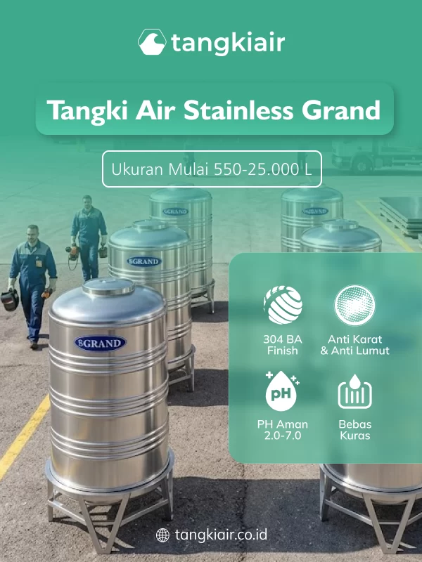 Rekomendasi Tangki Air Stainless Awet dan Tahan Lama