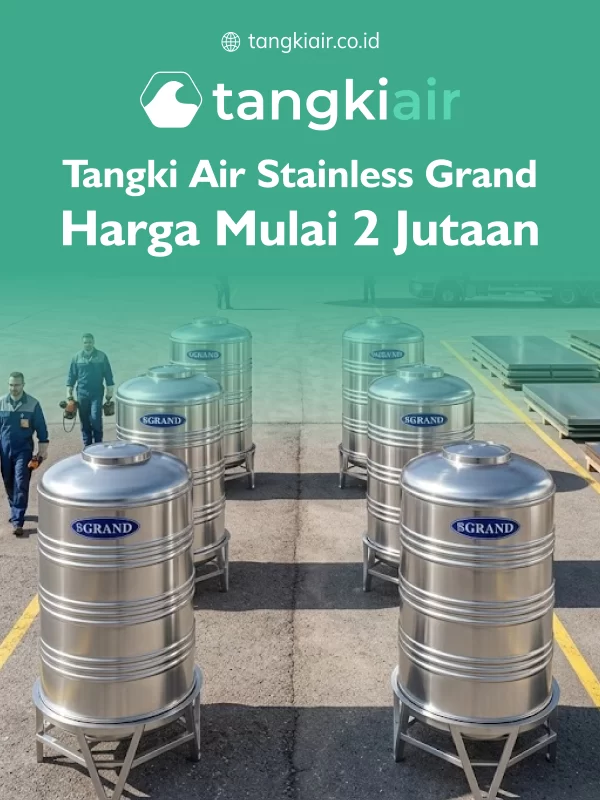 Harga Tangki Air Stainless Vertikal Mulai Dari 2 Jutaan